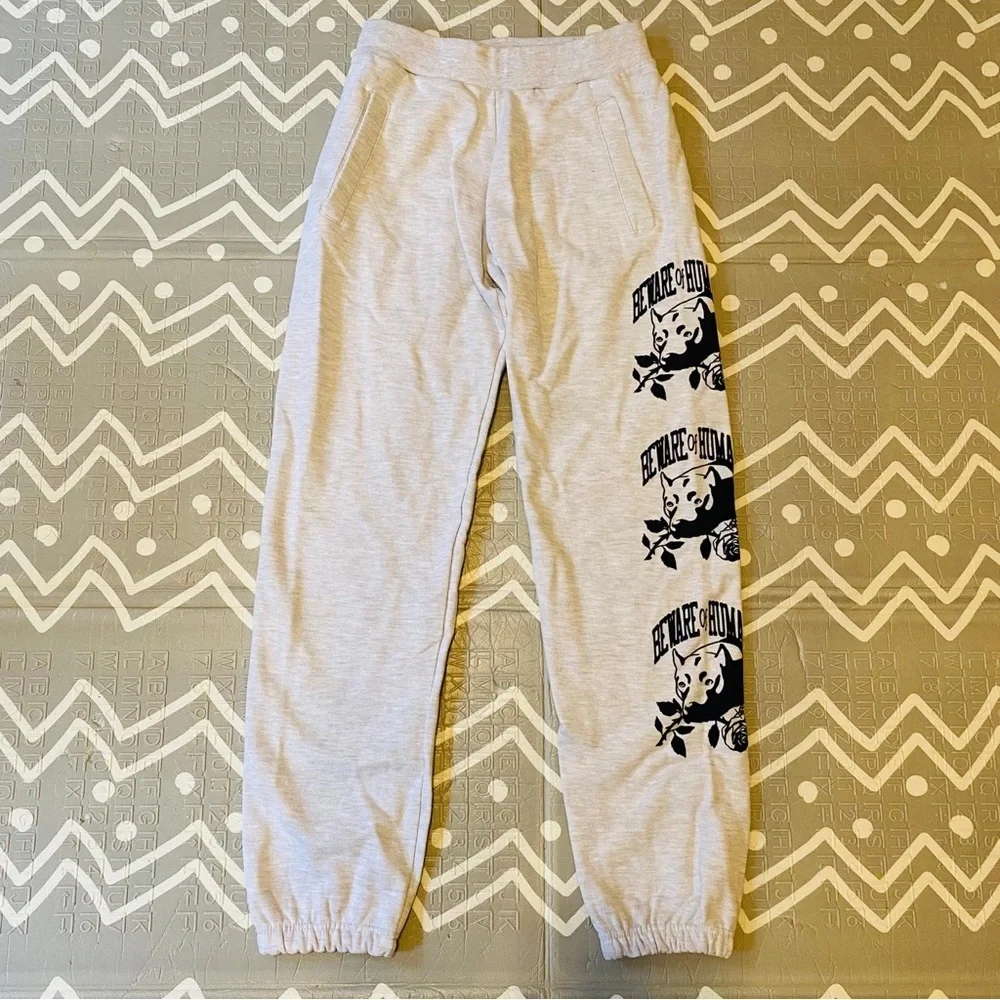 Chinatown market rare graphic gray grey loose fit sweatpants pants